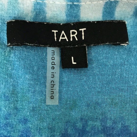 Tart Blue Tie Dye Ikat Maxi Dress - Picture 3 of 3